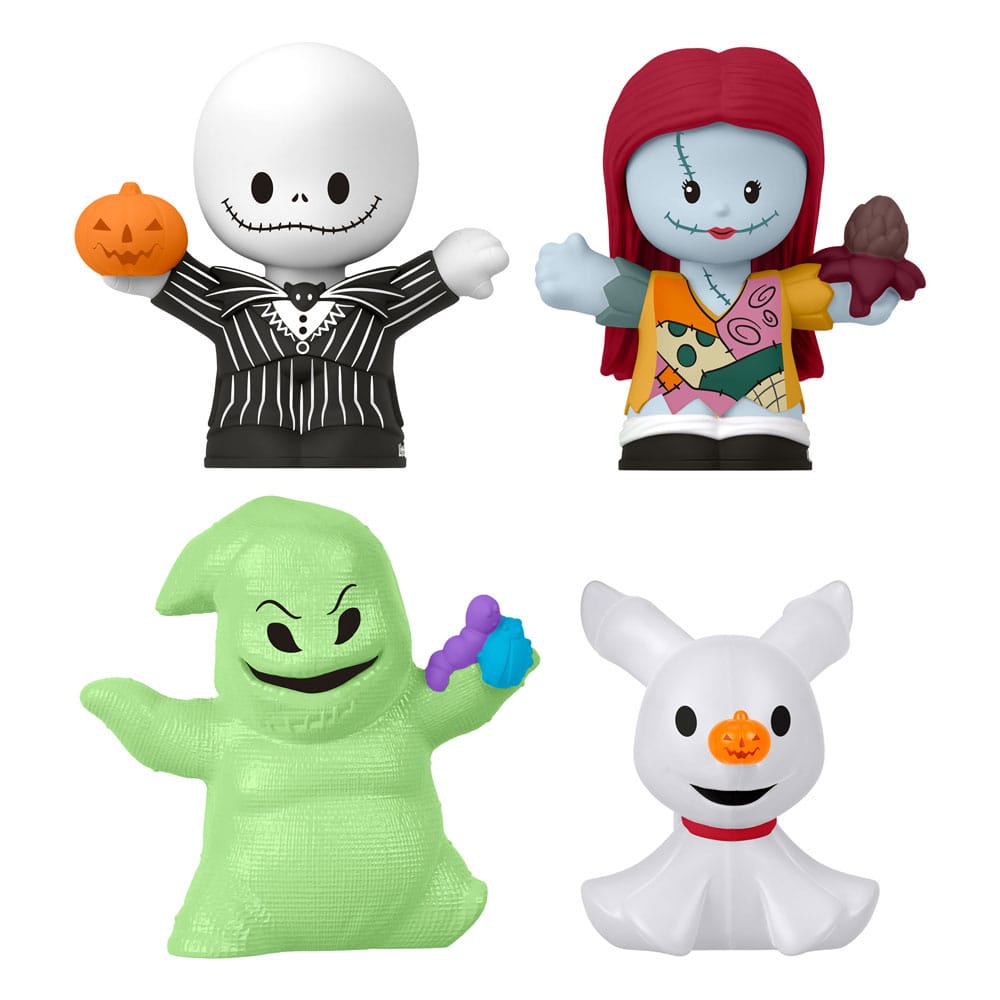 The Nightmare Before Christmas Fisher-Price Little People Collector Mini Figures Confezione da 4 7 cm