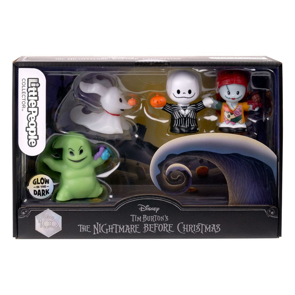 The Nightmare Before Christmas Fisher-Price Little People Collector Mini Figures Confezione da 4 7 cm
