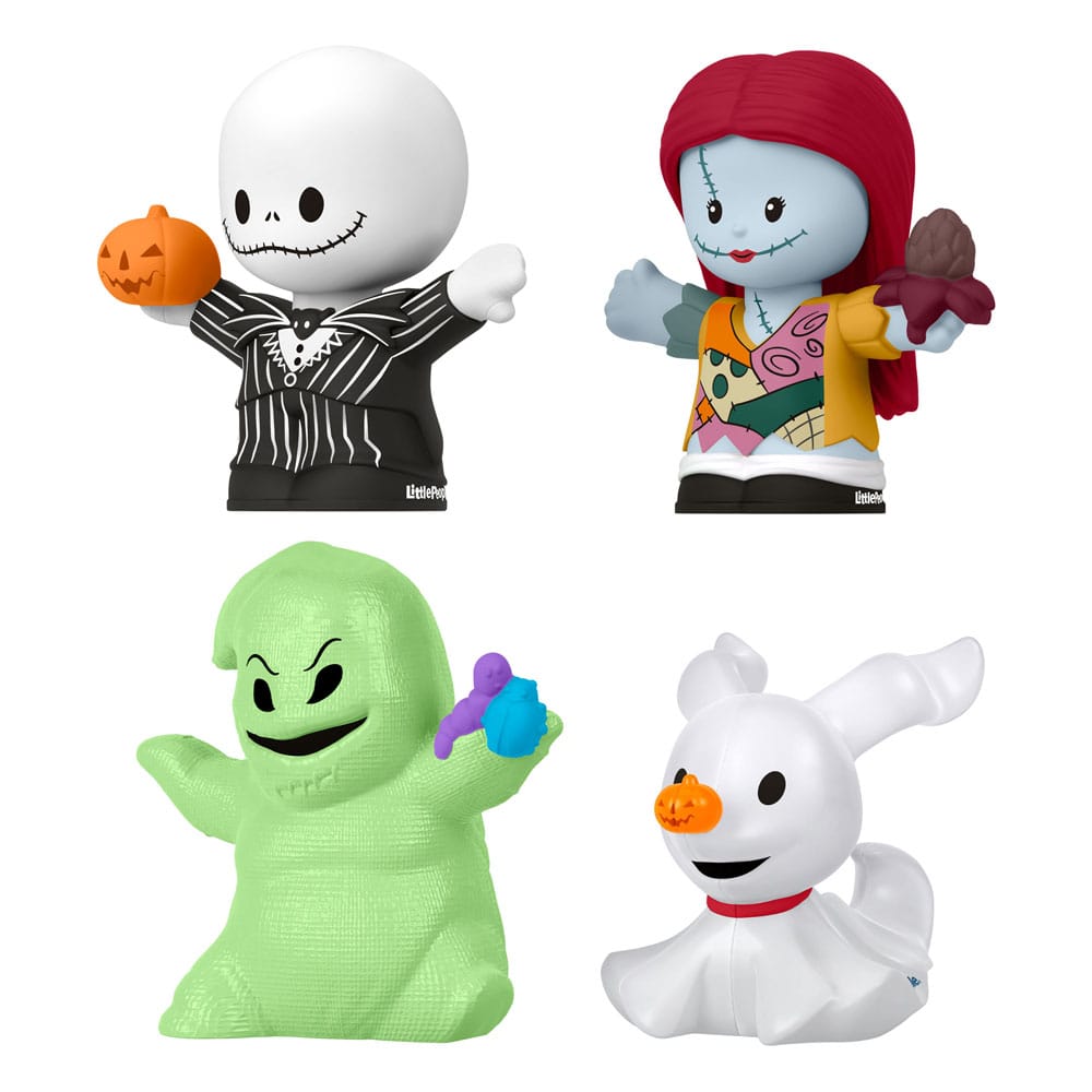 The Nightmare Before Christmas Fisher-Price Little People Collector Mini Figures Confezione da 4 7 cm
