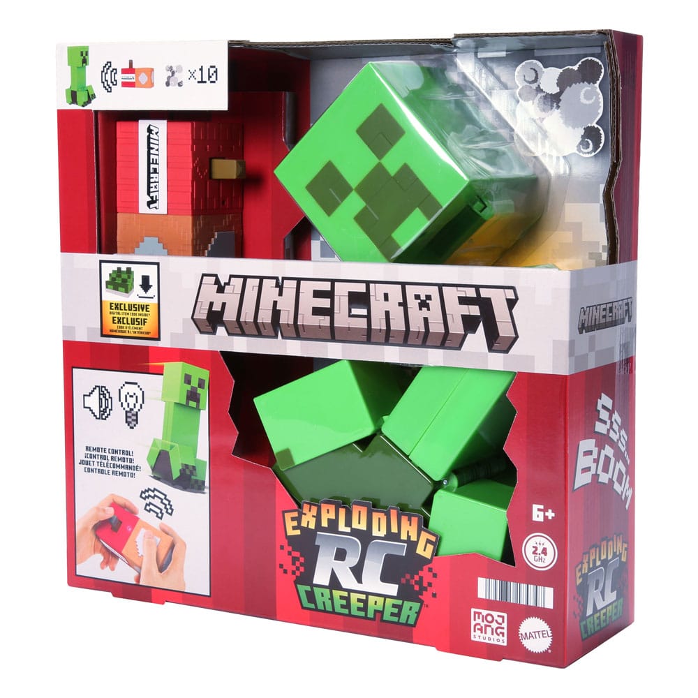Minecraft Figura Creeper RC Esplosivo 25 cm