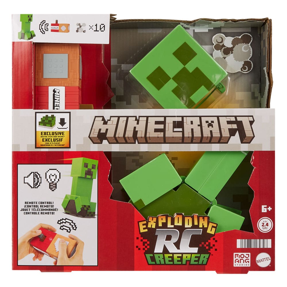 Minecraft Figura Creeper RC Esplosivo 25 cm