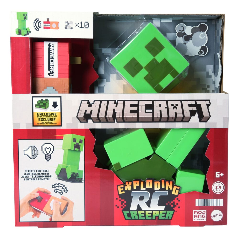 Minecraft Figura Creeper RC Esplosivo 25 cm