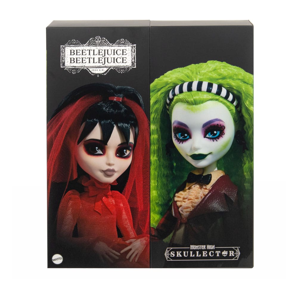 Monster High Skullector, confezione da 2 bambole Betelgeuse e Lydia, 25 cm