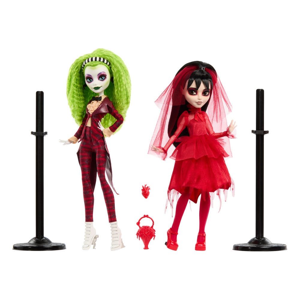 Monster High Skullector, confezione da 2 bambole Betelgeuse e Lydia, 25 cm