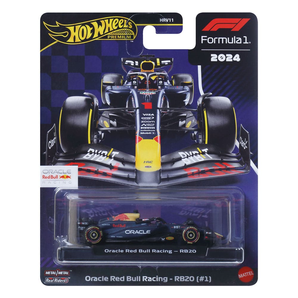 Formula 1 Hot Wheels Premium Diecast Vehicle 1/64 Oracle Red Bull Racing RB20 (#1) (Max Verstappen 2024)