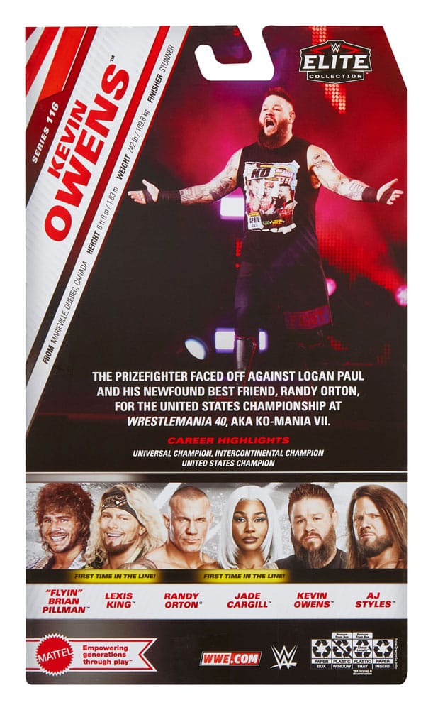 WWE Elite Collection Action Figure Kevin Owens 15 cm