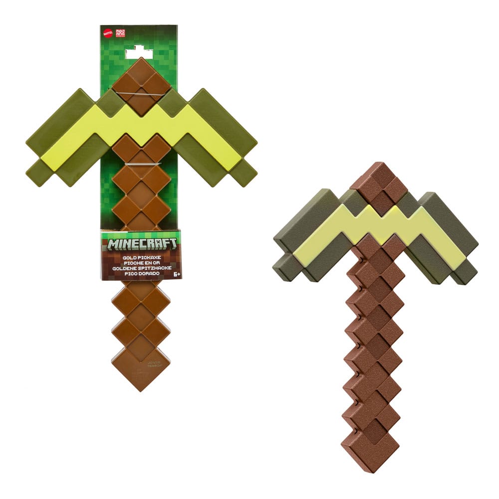 Minecraft Roleplay Replica Gold Pickaxe