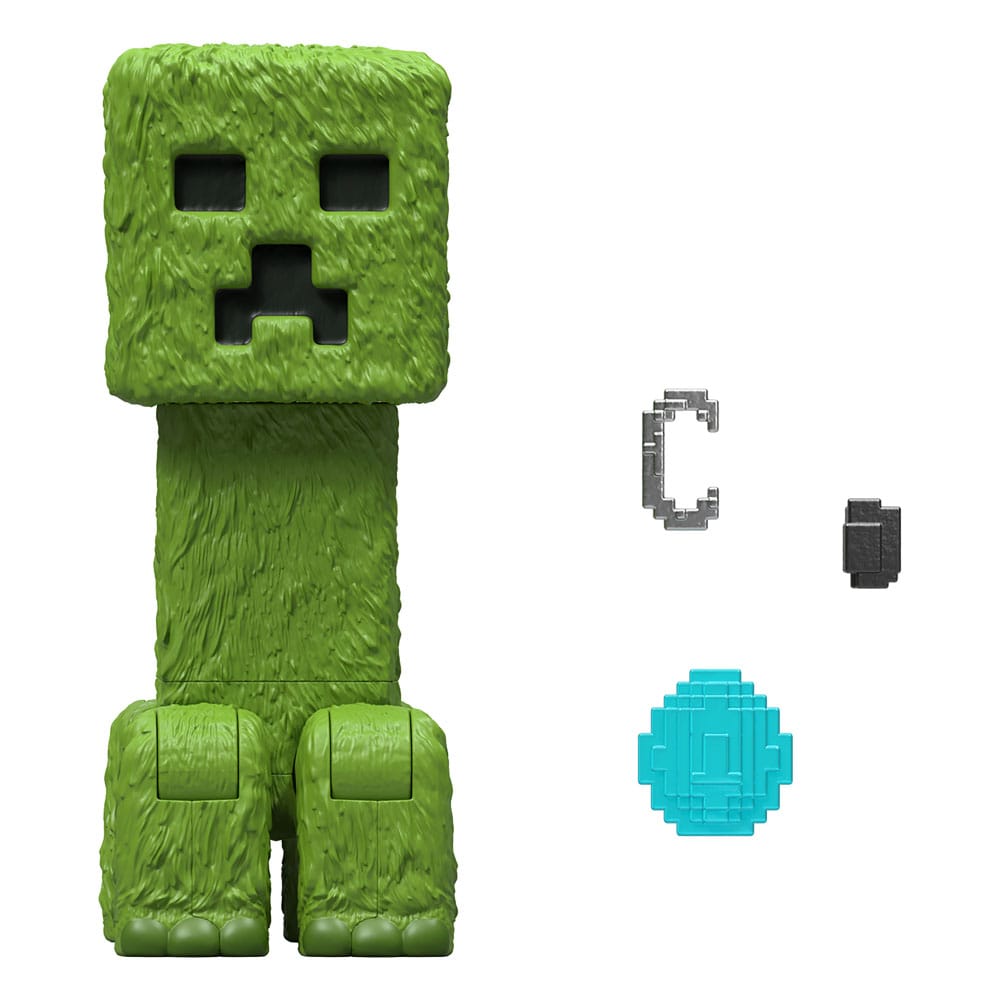 Un'action figure del film Minecraft, Creeper, 10 cm