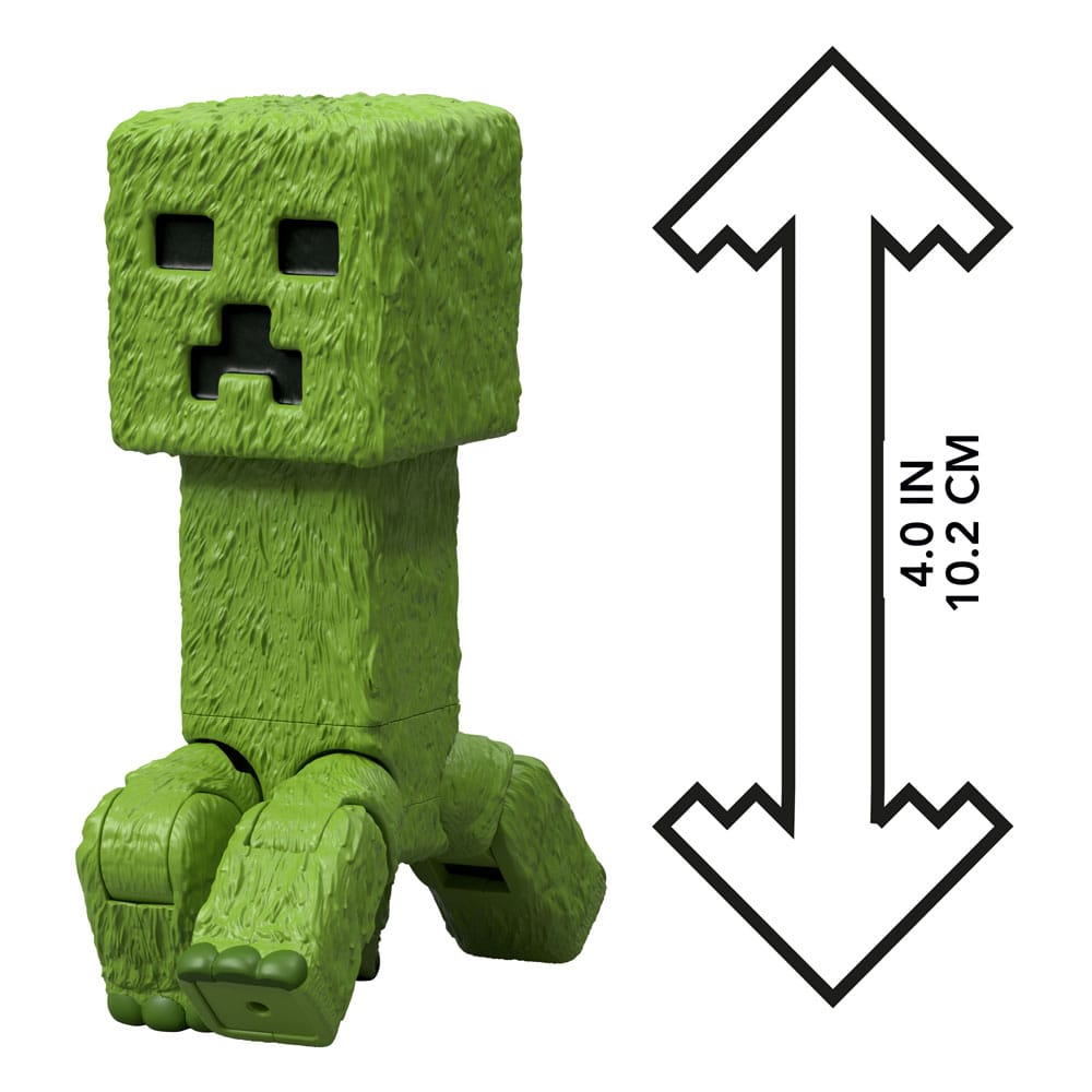 Un'action figure del film Minecraft, Creeper, 10 cm