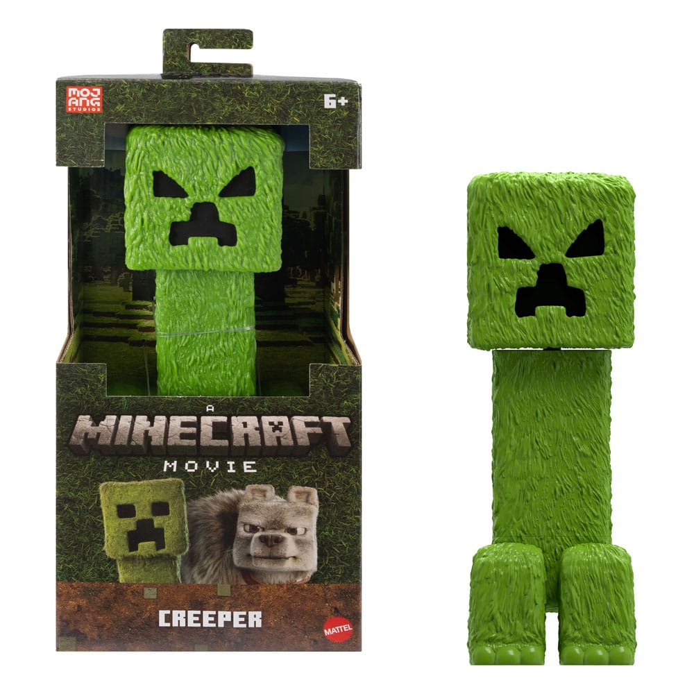 Un'action figure del film Minecraft Creeper da 30 cm