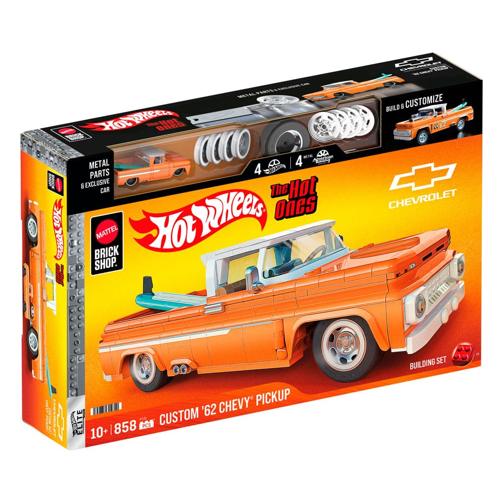 Mattel Brick Shop Hot Wheels Elite Series Building Set 1/16 Custom '62 Chevy Pickup
