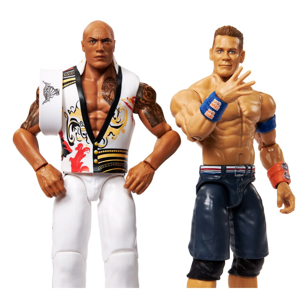 WWE Main Event Showdown Action Figures The Rock Final Boss vs John Cena 2-Pack 15 cm