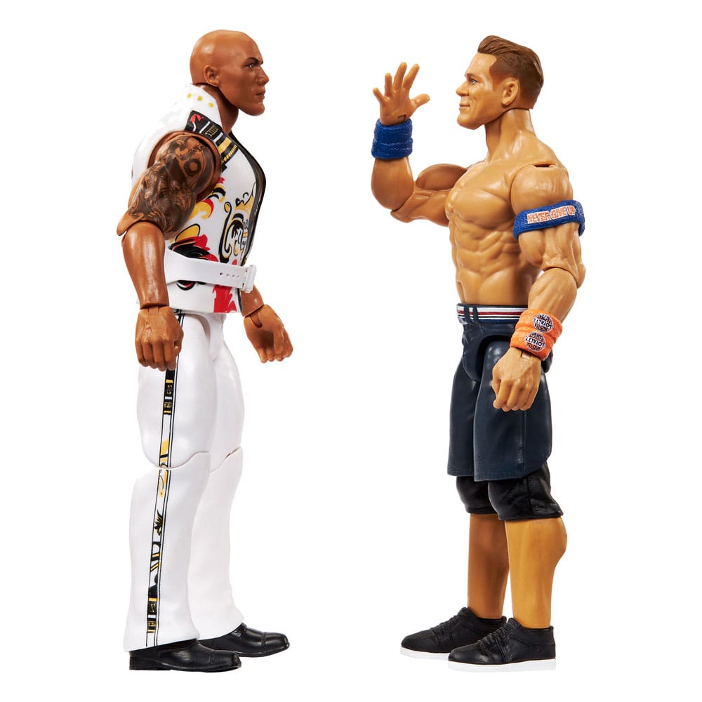 WWE Main Event Showdown Action Figures The Rock Final Boss vs John Cena 2-Pack 15 cm