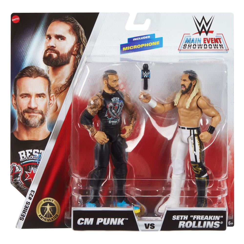 WWE Main Event Showdown Action Figures CM Punk vs Seth 