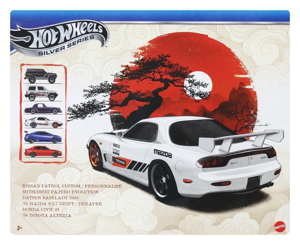 Hot Wheels Silver Series Die-Cast Vehicle 6-Pack 1/64 Streets of Japan