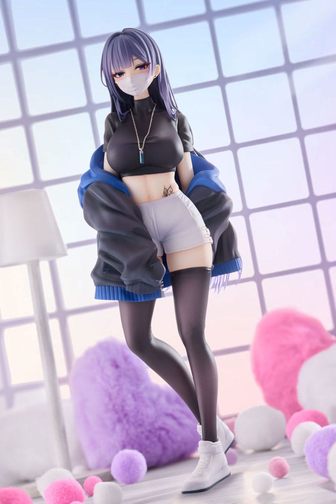Statua in PVC originale 1/7 Mask Girl Yuna 24 cm