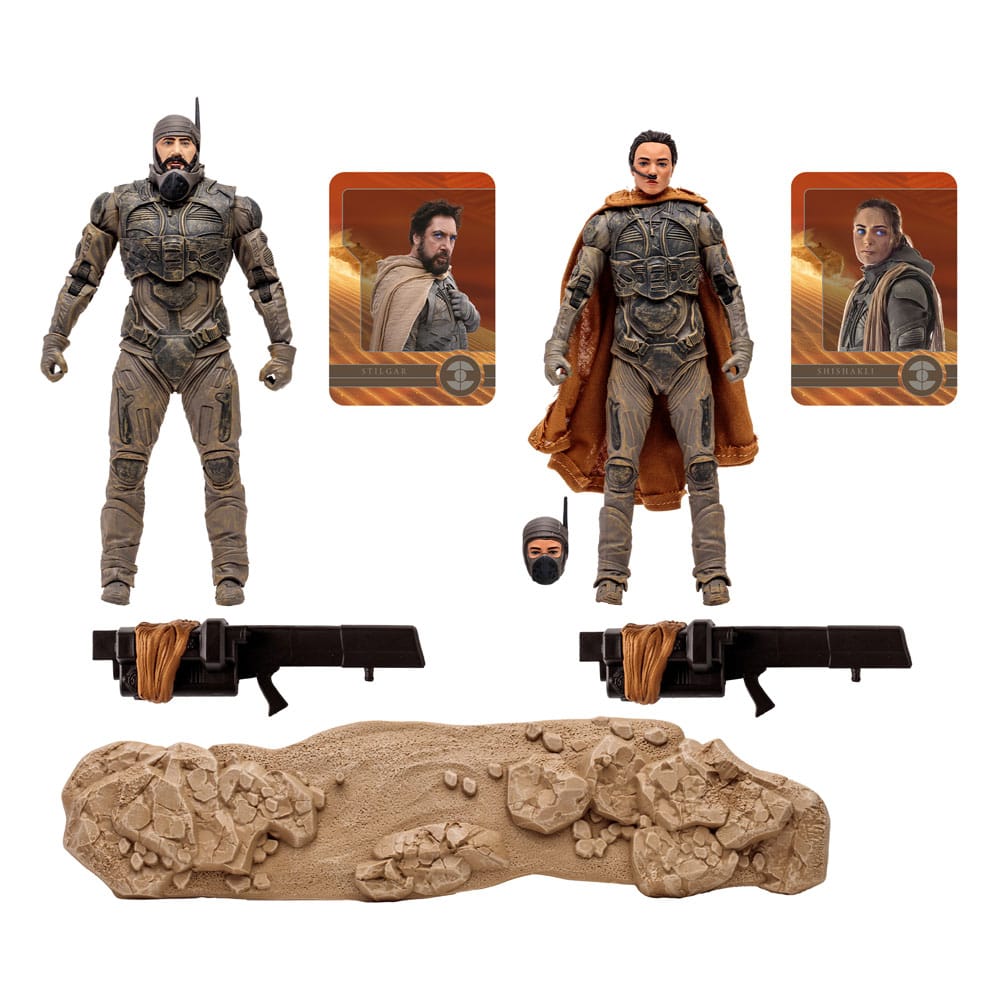 Dune: Parte due Action Figure 2-Pack Stilgar e Shishakli (Etichetta Oro) 18 cm
