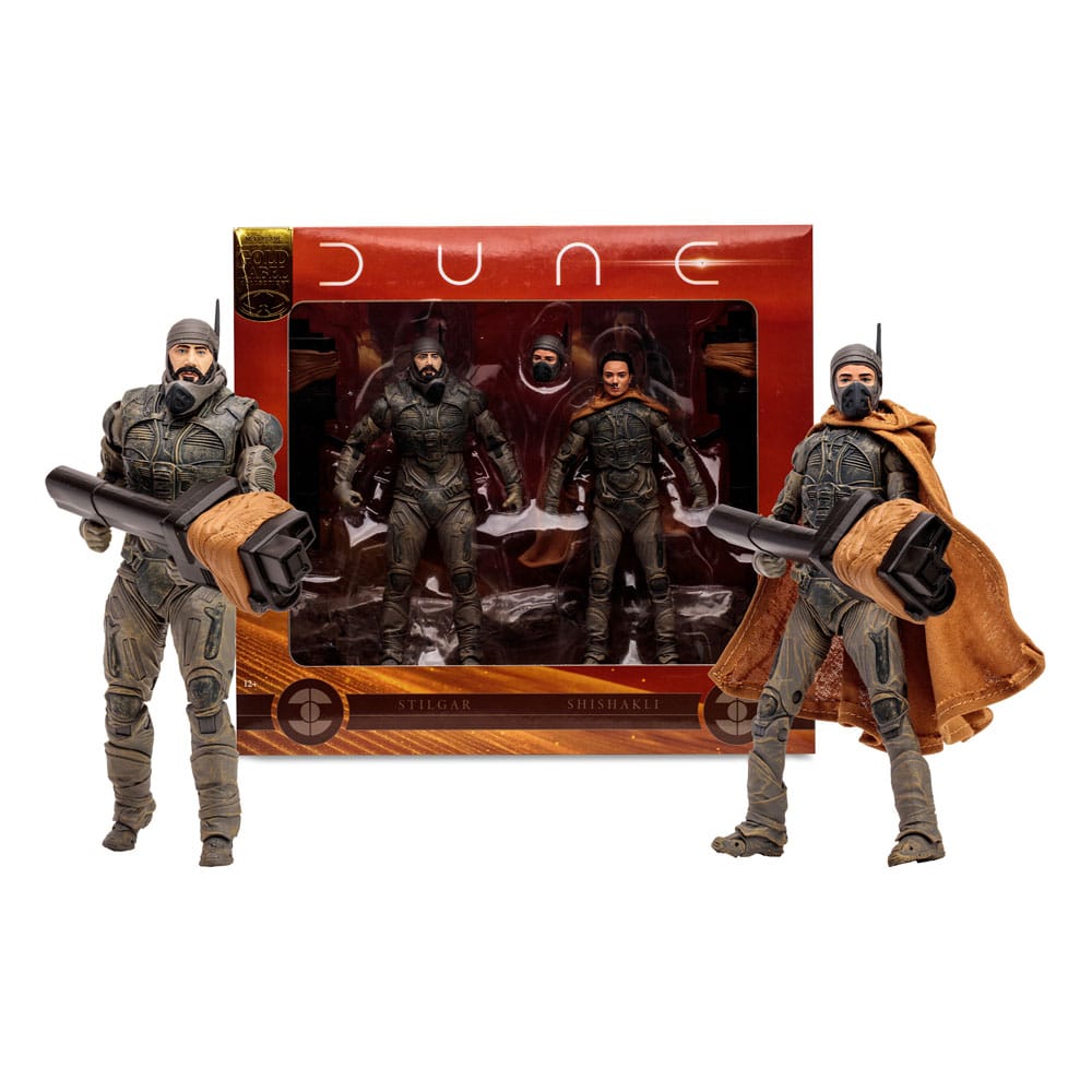 Dune: Parte due Action Figure 2-Pack Stilgar e Shishakli (Etichetta Oro) 18 cm