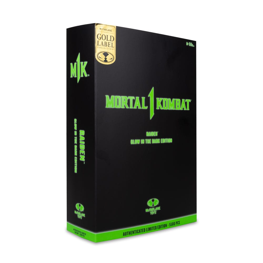 Mortal Kombat Glow in the Dark Edition Raiden (Gold Label) 6-inch Action Figure