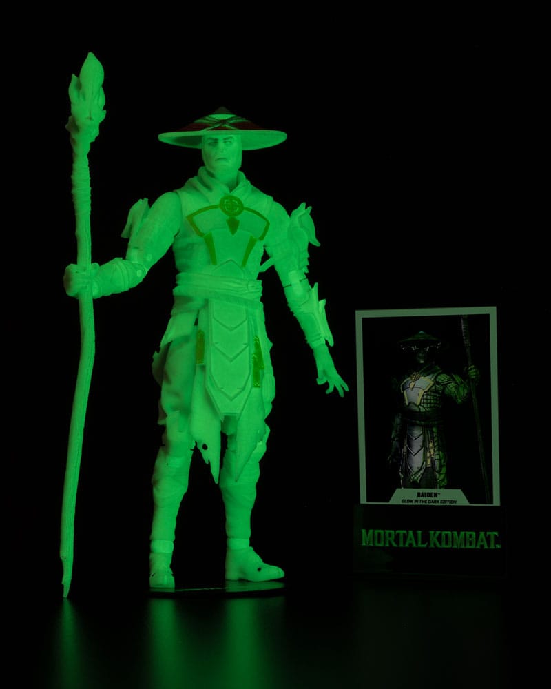 Mortal Kombat Glow in the Dark Edition Raiden (Gold Label) 6-inch Action Figure