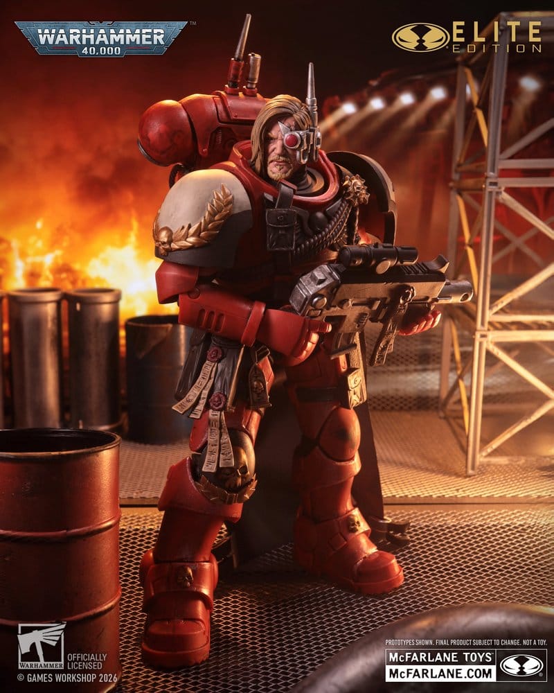 Warhammer 40,000 Dawn of War McFarlane Elite Edition Action Figure Captain Cyrus (Dawn of War 4) 20 cm