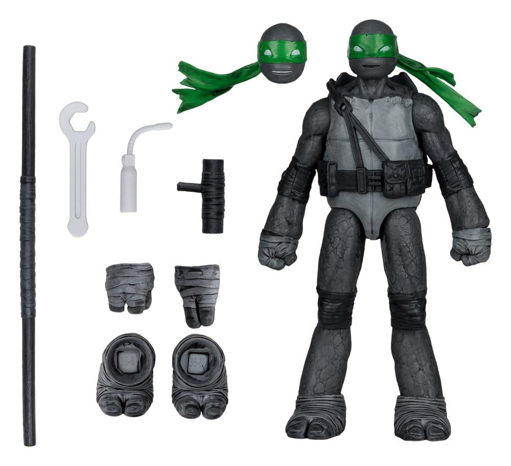 Teenage Mutant Ninja Turtles Page Punchers Action Figure Donatello (Black White & Green ) (Red Platinum Edition) 13 cm