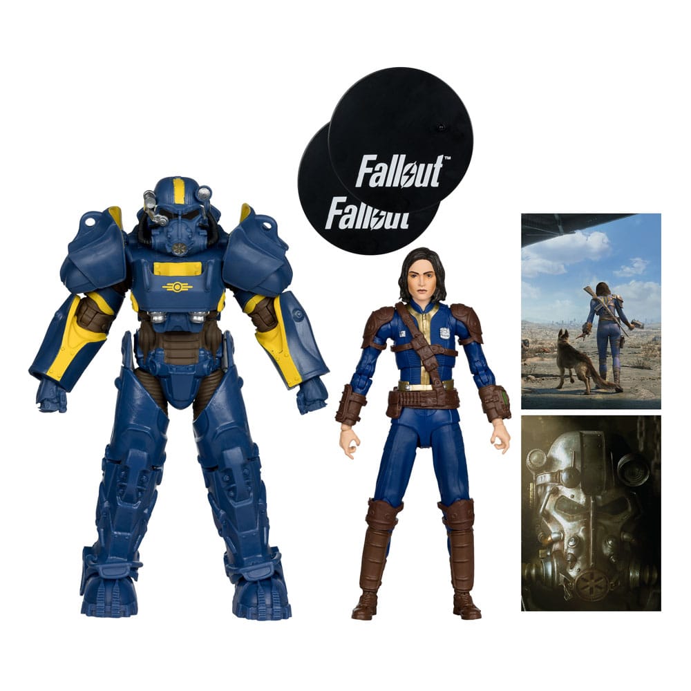 Fallout 4 Statue 2-Pack T-60 Vault Tec & Sole Survivor 18 cm