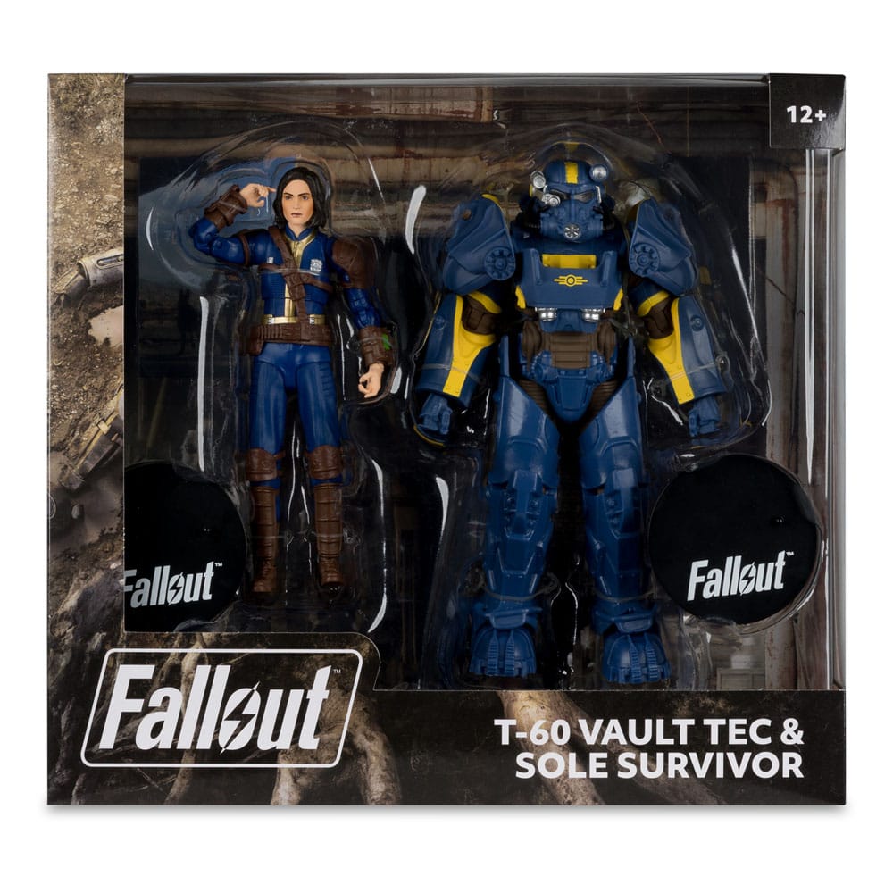 Fallout 4 Statue 2-Pack T-60 Vault Tec & Sole Survivor 18 cm