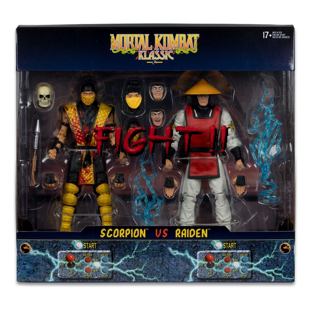 Mortal Kombat Action Figure 2-Pack Scorpion vs. Raiden (Klassics) 18 cm