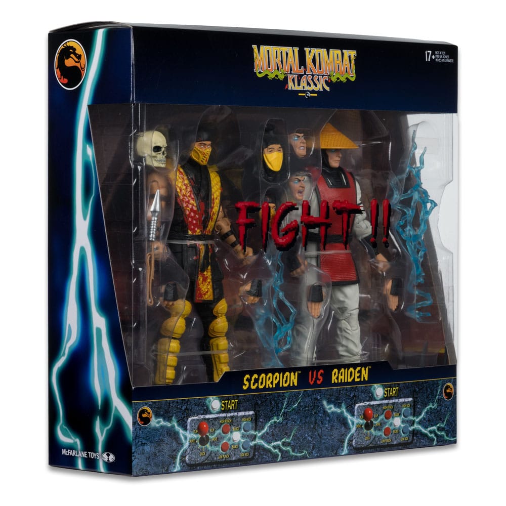 Mortal Kombat Action Figure 2-Pack Scorpion vs. Raiden (Klassics) 18 cm