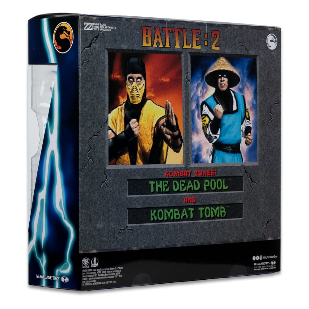 Mortal Kombat Action Figure 2-Pack Scorpion vs. Raiden (Klassics) 18 cm