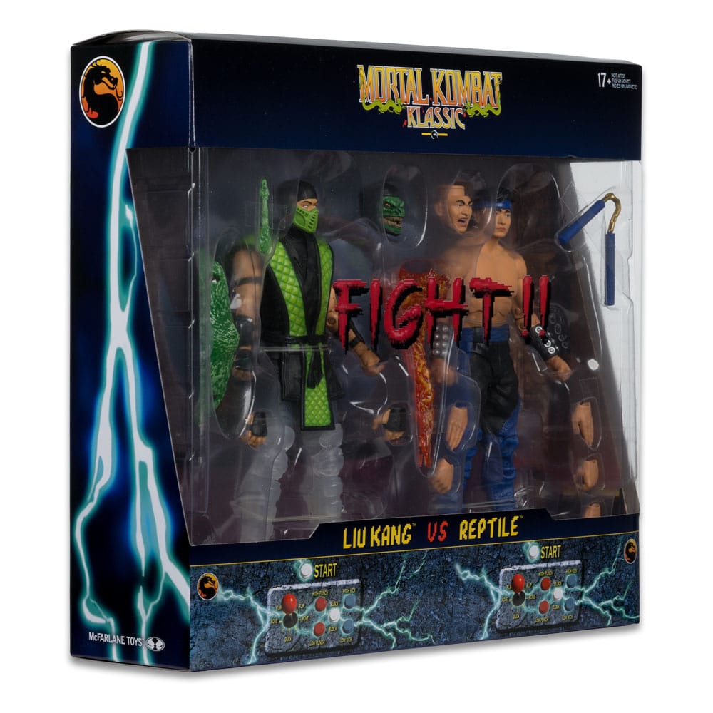 Mortal Kombat Action Figure 2-Pack Liu Kang vs. Reptile (Klassics) 18 cm