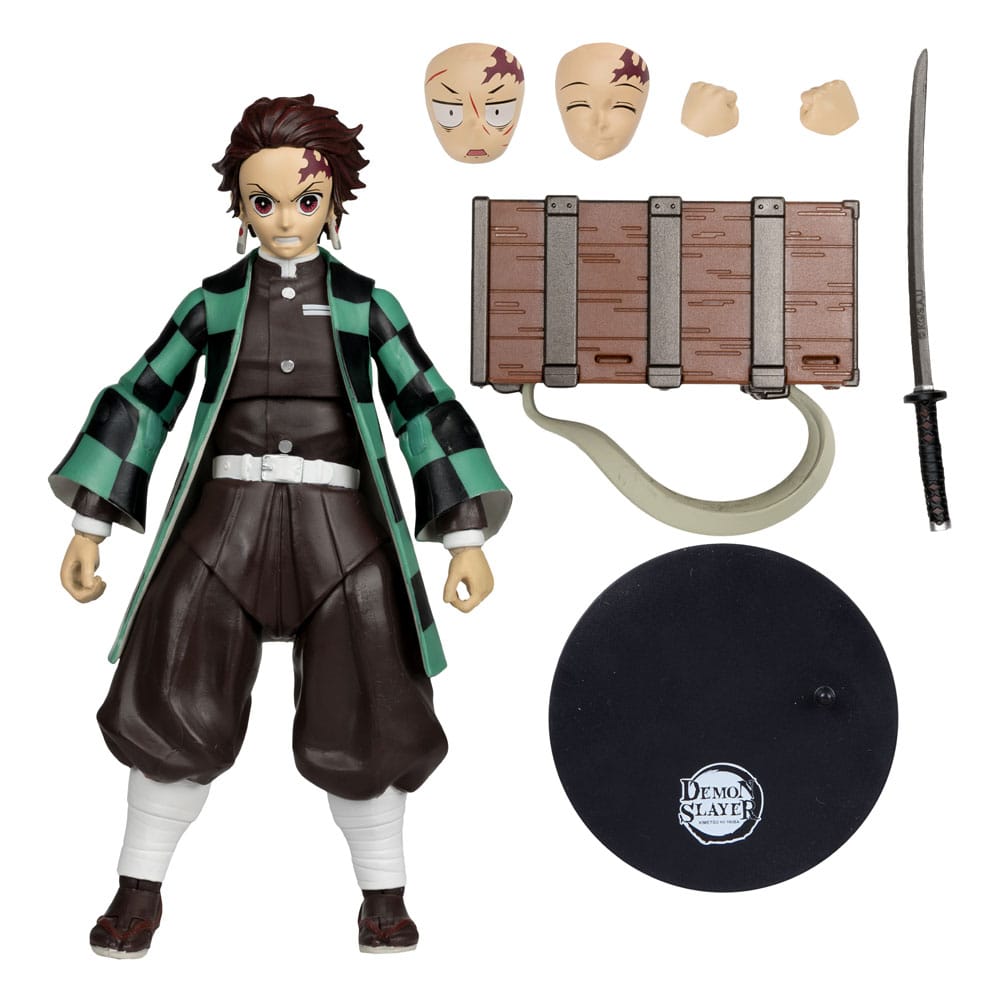 Demon Slayer: Kimetsu no Yaiba Action Figure Tanjiro Kamado (con Nezuko Box) (Stagione 3) 18 cm