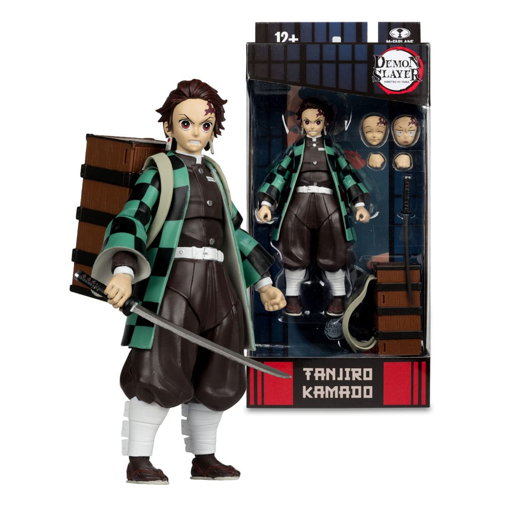 Demon Slayer: Kimetsu no Yaiba Action Figure Tanjiro Kamado (con Nezuko Box) (Stagione 3) 18 cm