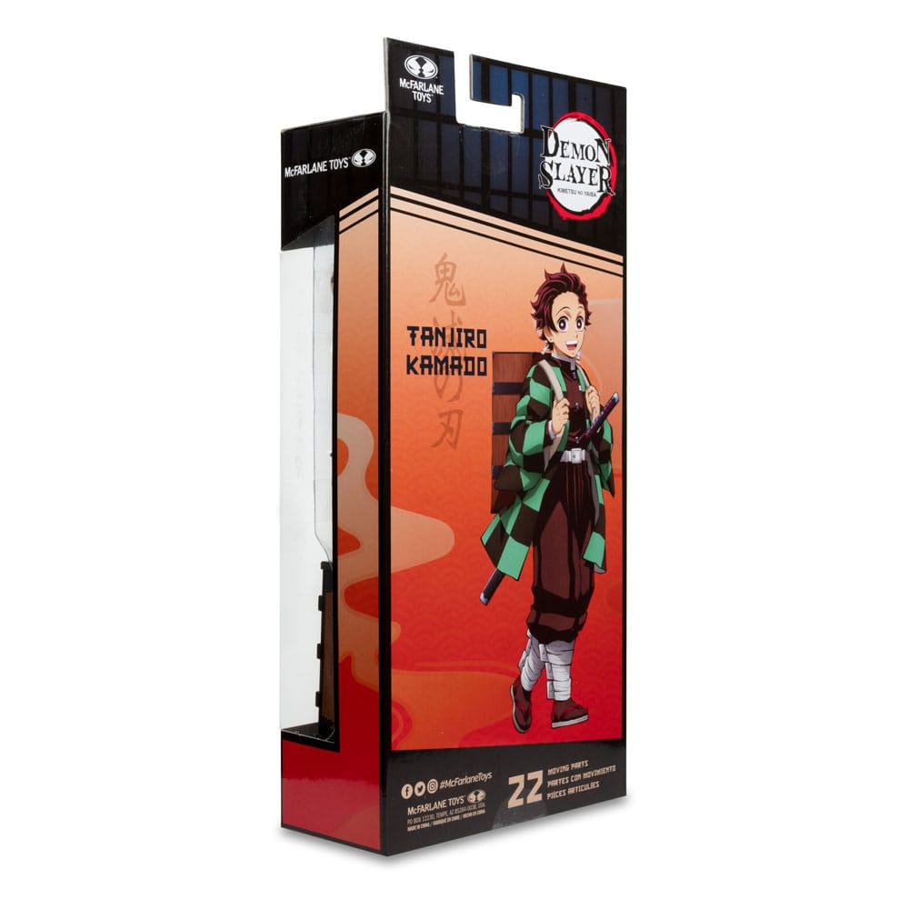 Demon Slayer: Kimetsu no Yaiba Action Figure Tanjiro Kamado (con Nezuko Box) (Stagione 3) 18 cm