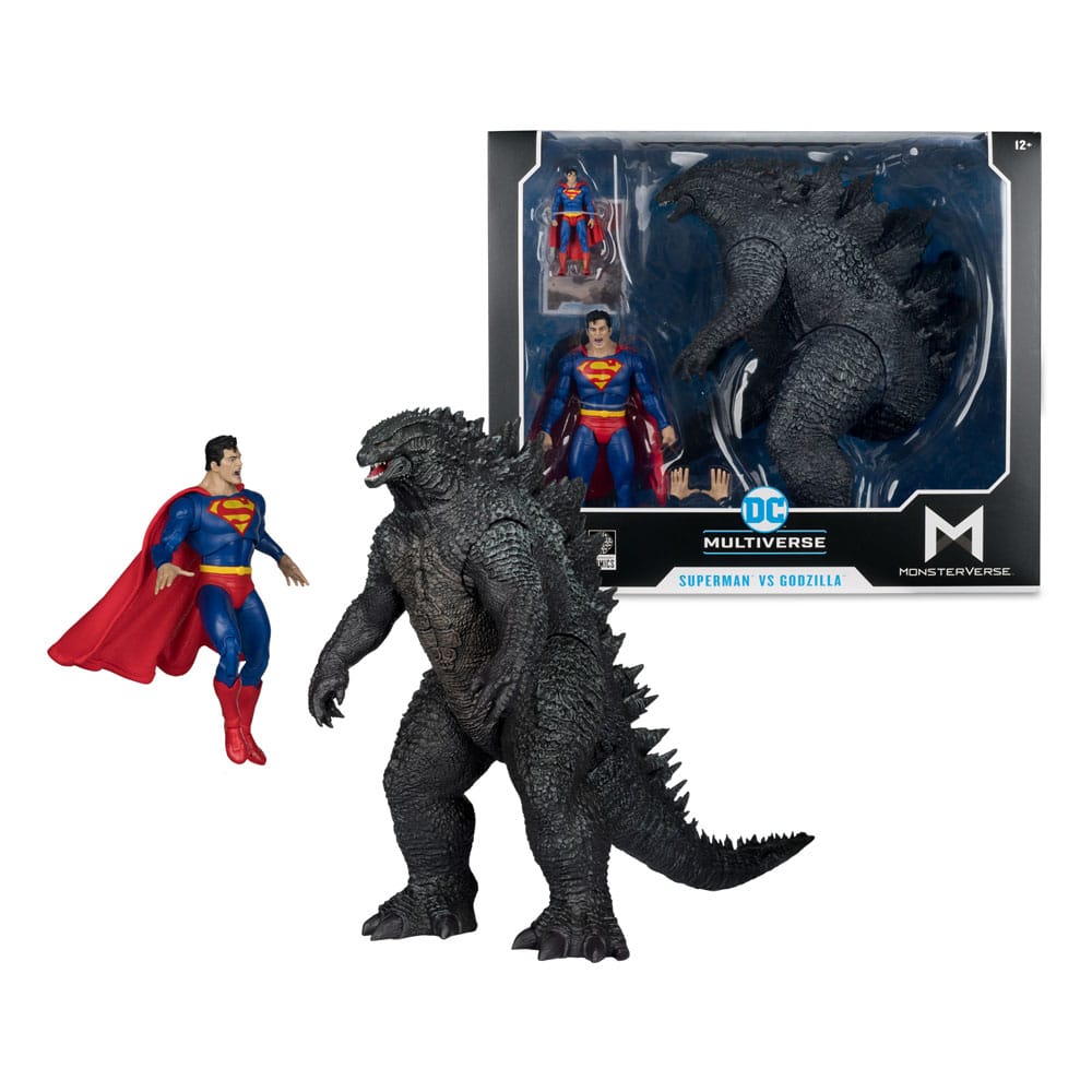 DC Justice League Monsterverse DC Multiverse Action Figures 2-Pack Superman Vs. Godzilla 30 cm