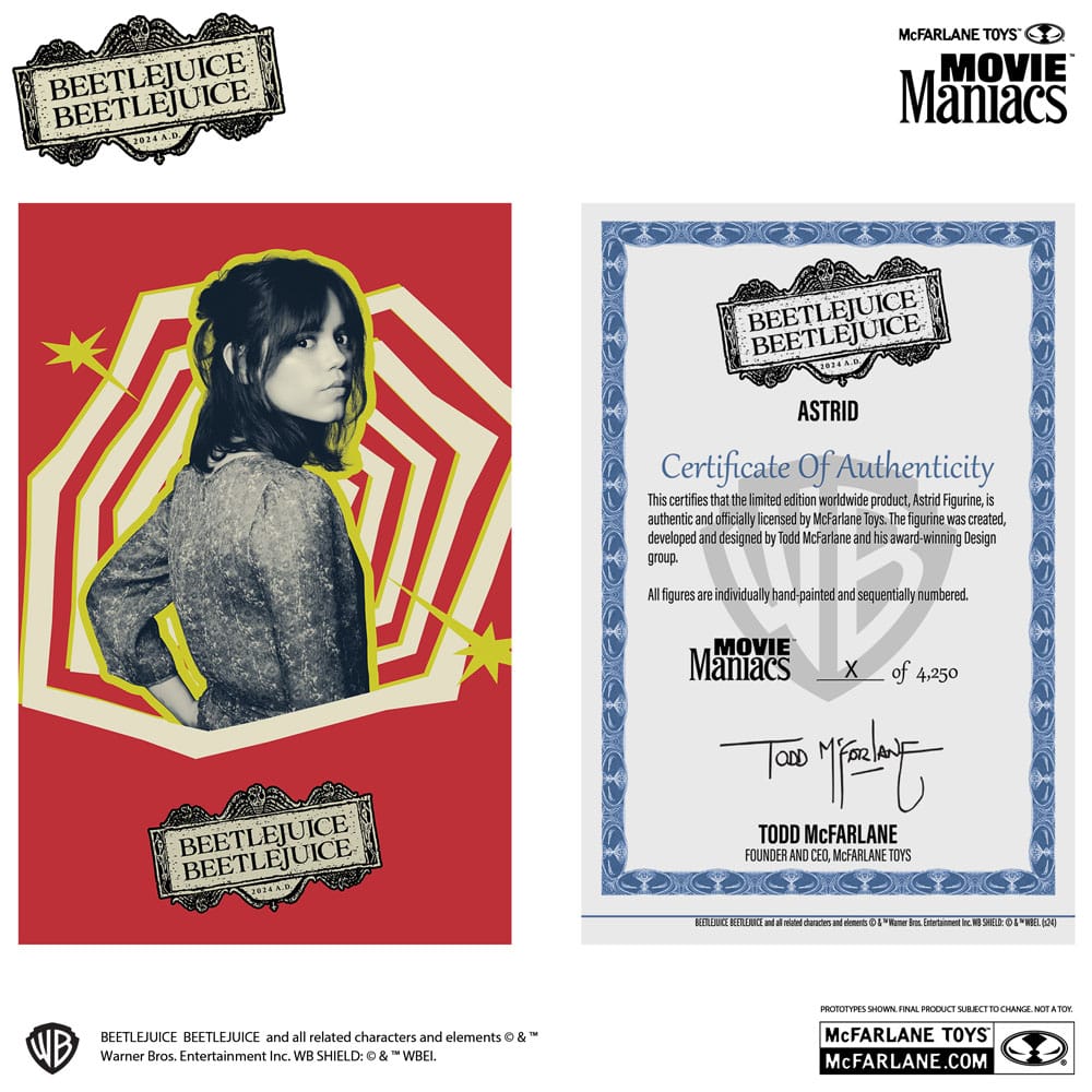 Beetlejuice Movie Maniacs PVC Statue Astrid