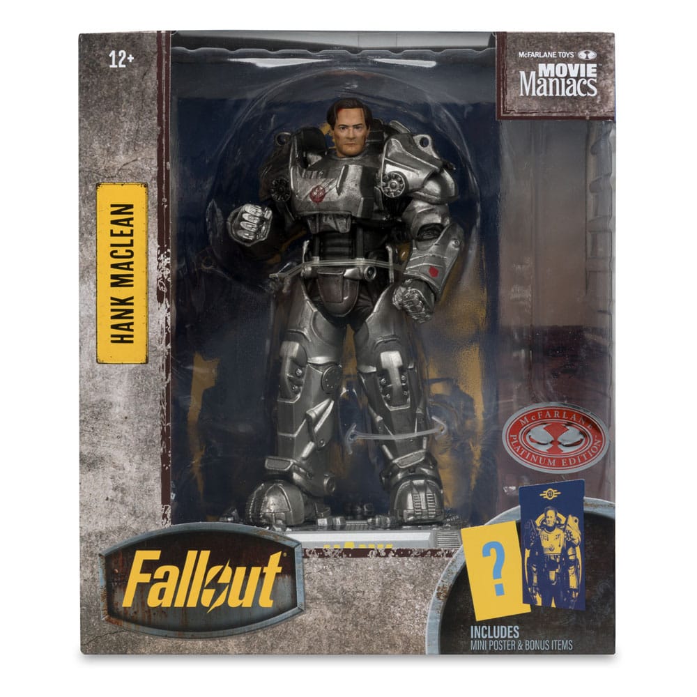 Fallout Movie Maniacs Action Figure Hank Maclean (Season 2) (Red Platinum Edition) 17 cm