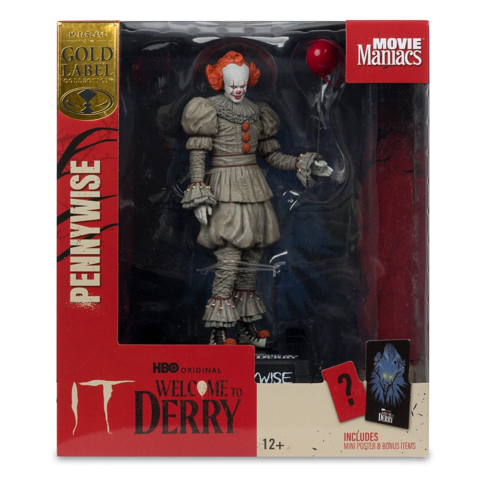 It: Welcome to Derry Movie Maniacs PVC Statue Pennywise (Gold Label) 16 cm