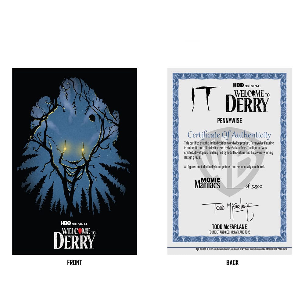 It: Welcome to Derry Movie Maniacs PVC Statue Pennywise (Gold Label) 16 cm