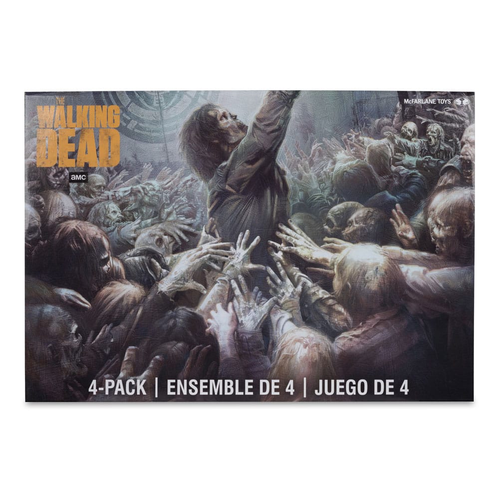 Action figure The Walking Dead, confezione da 4 Walkers da 13 cm
