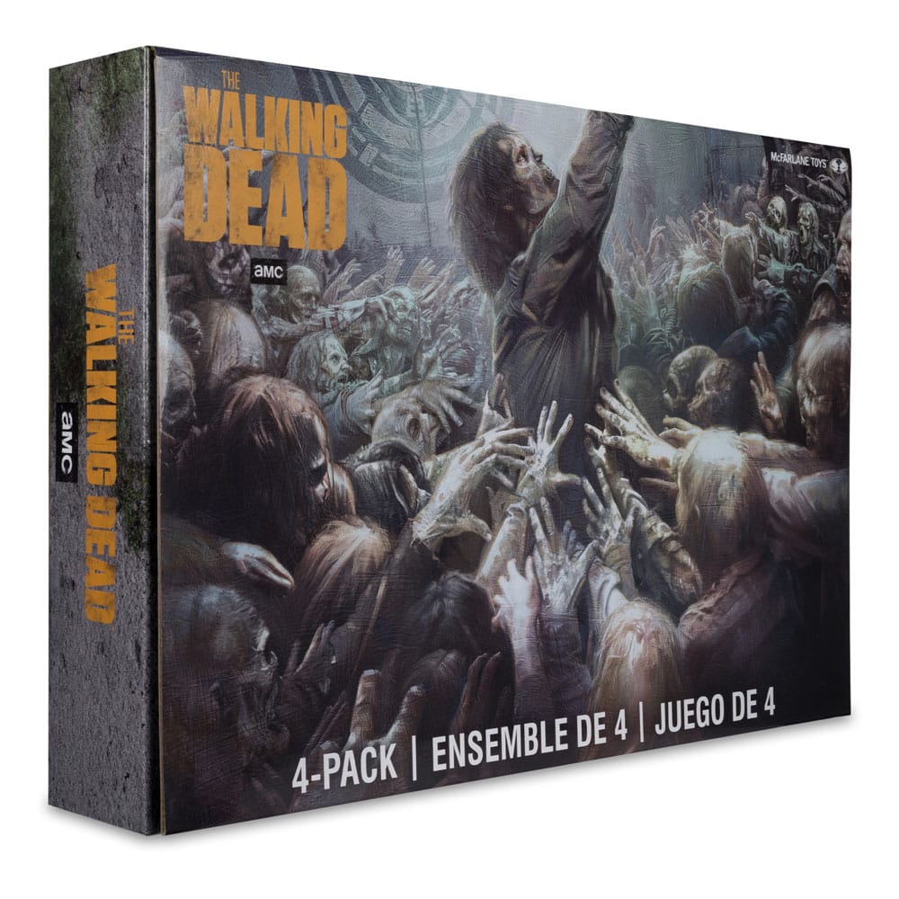 Action figure The Walking Dead, confezione da 4 Walkers da 13 cm