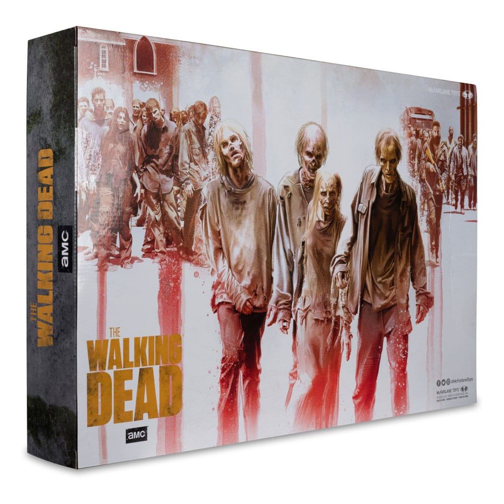 Action figure The Walking Dead, confezione da 4 Walkers da 13 cm