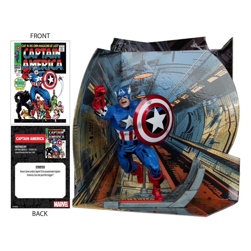 Statua in PVC Marvel Collection 1/10 Capitan America (Captain America #100) 12 cm