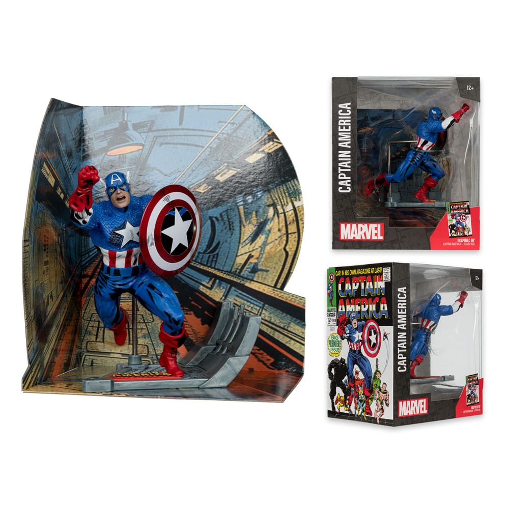 Statua in PVC Marvel Collection 1/10 Capitan America (Captain America #100) 12 cm