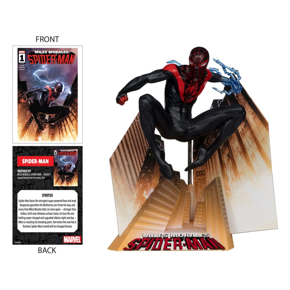 Statua in PVC Marvel Collection 1/10 di Spider-Man (Miles Morales: Spider-Man #1) 13 cm