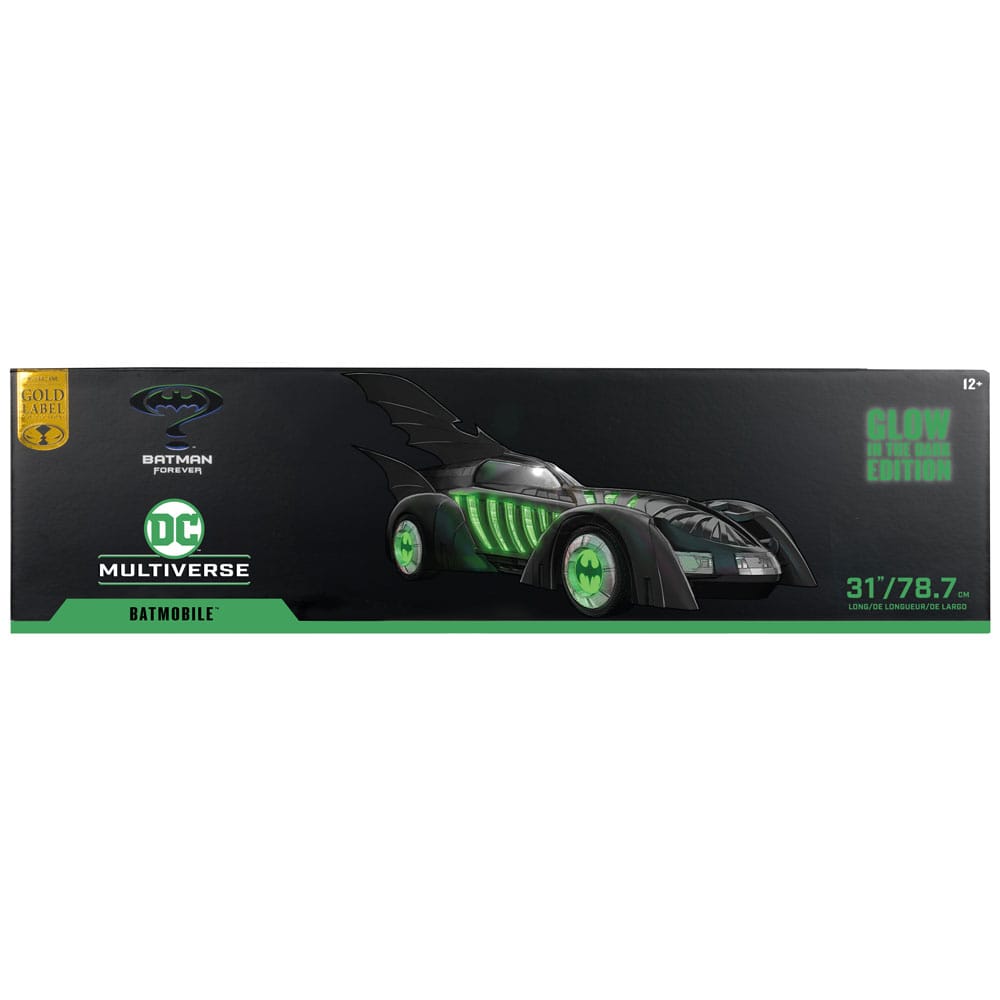 Batman Forever DC Multiverse Vehicle Batmobile Glow in the Dark Edition (etichetta oro) 79 cm