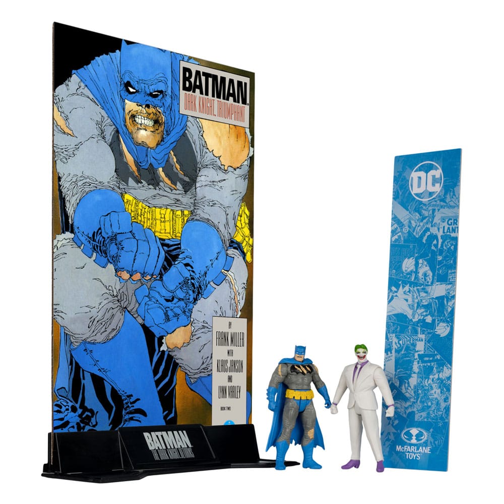 DC Direct Page Punchers Action Figure 2-Pack Batman e Joker (Batman: Il ritorno del cavaliere oscuro) 8 cm