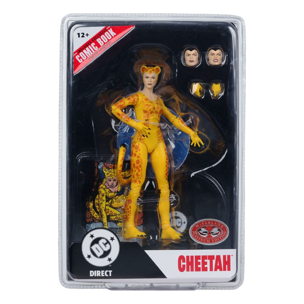 DC Direct Page Punchers Action Figure Cheetah (Crisis on Infinite Earths)(Red Platinum Edition) 17 cm