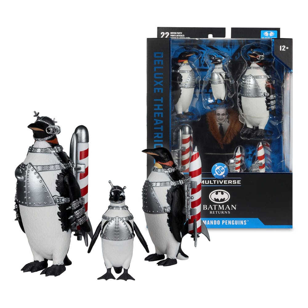Batman Returns DC Theatrical Deluxe Edition Action Figure Commando Penguins Pack 12 cm